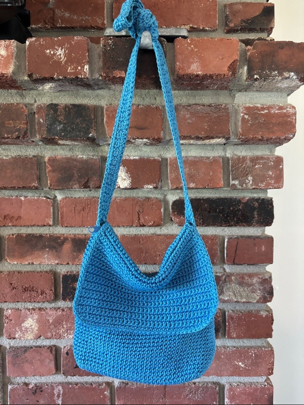 croft & barrow // c&b Sport -Turquoise Crochet Shoulder Bag